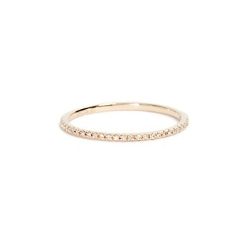 Diamond Eternity Stack Ring 14k Yellow Gold